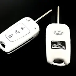 1x ORIGINAL Hyundai Schlüsselgehäuse WEIß + Emblem Funk Fernbedienung Autoschlüssel iX35 i30 i20 i30 i35 iX20 iX35 – Bild 7