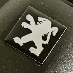 Alternative view of 1x PEUGEOT Schlüssel 15mm Aufkleber ALU Schlüssellogo Emblem Schriftzug LOGO