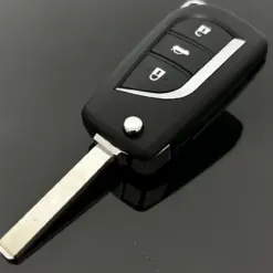 Alternative view of 1x TOYOTA Autoschlüssel + Emblem Logo Fahrzeug Schlüsselgehäuse Fernbedienung Toyota Corolla RAV4 bis 2013 Aygo Hilux