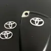 1x TOYOTA Schlüssel OVAL 15mm Aufkleber ALU Schlüssellogo Emblem Schriftzug LOGO