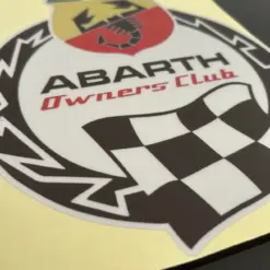 250mm Abarth 500 Club 595 Tributo 25cm Emblem Logo Schriftzug Aufkleber – Bild 4