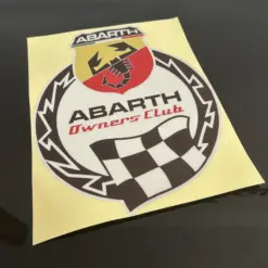 250mm Abarth 500 Club 595 Tributo 25cm Emblem Logo Schriftzug Aufkleber – Bild 6