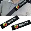 2x ABARTH Sicherheitsgurt POLSTER Schutz 28x6cm Gurtpolster Schulter Schoner Pad