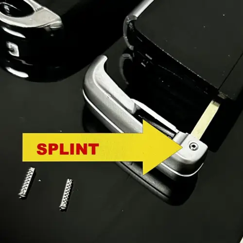 2x Ersatz für Klappschlüssel Bart Spannstift Splint Stift für BMW Autoschlüssel Schlüsselrohling auswechseln erneuern