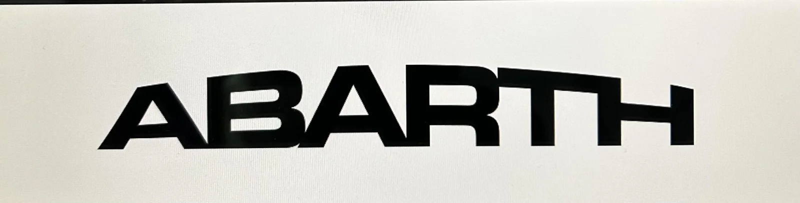 2x für Fiat ABARTH 14x2cm Emblem Schild Aufkleber CARBON Schriftzug