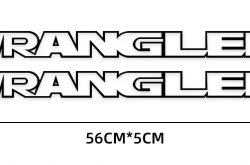 Alternative view of 2x für Jeep WRANGLER Emblem Schild Aufkleber Motorhaube Streifen Rot Weiß Patch LOGO
