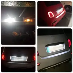 2x LED Kennzeichenbeleuchtung für Fiat Abarth 500 595 695 312 500c 595c 695c Leuchte Beleuchtung hinten 51800482 – Bild 5