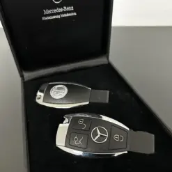 2x MERCEDES BOX Funkschlüssel AMG + ELEKTRONIK Gehäuse Autoschlüssel Fahrzeugschlüssel Schlüssel Fernbedienung – Bild 2