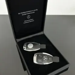 2x MERCEDES BOX Funkschlüssel AMG + ELEKTRONIK Gehäuse Autoschlüssel Fahrzeugschlüssel Schlüssel Fernbedienung