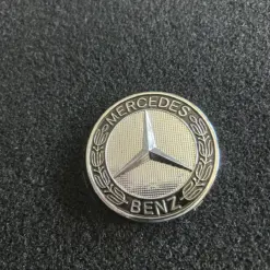 Alternative view of 2x MERCEDES Teppich Emblem 58mm Chrom Logo Schild Emblem