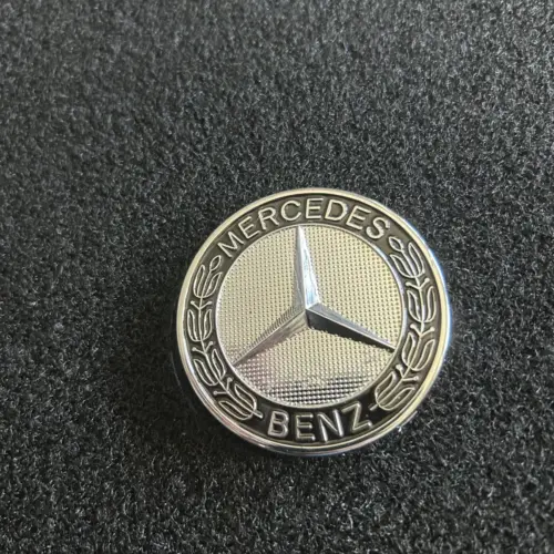 Alternative view of 2x MERCEDES Teppich Emblem 58mm Chrom Logo Schild Emblem