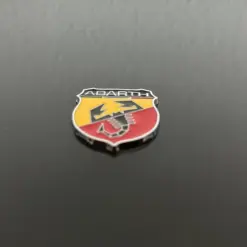 2x NEU Abarth Fiat 500 Metall 3cm Emblem Logo Schriftzug Patch Schild – Bild 3