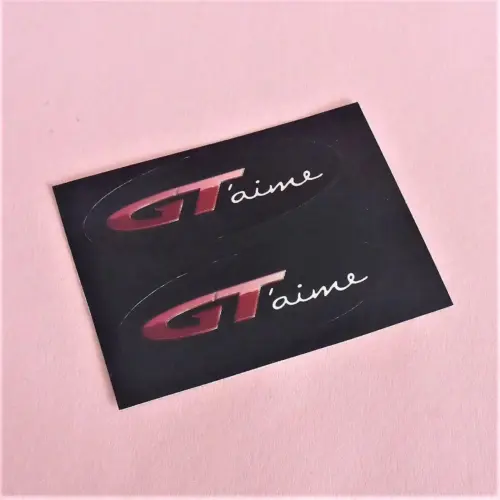 2x OPEL GT Aufkleber Emblem Schriftzug selbstklebend Logo Schild