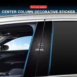 2x Opel Türfolie mit Logo Carbon Style B-C Säule links rechts Blende Abdeckung – Bild 7