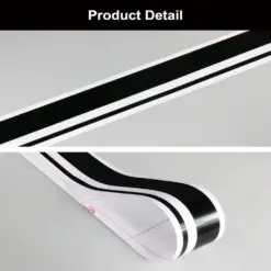 2x VW UP Emblem 195cm Volkswagen Cross Up GT Aufkleber schwarz Schriftzug Seitenstreifen – Bild 3