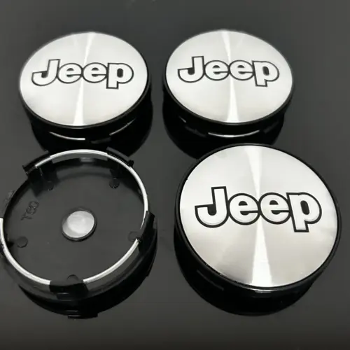 Alternative view of 4x 50/56mm JEEP ALU Felgendeckel Nabenkappen Rad Felgenkappen Nabendeckel Kappe