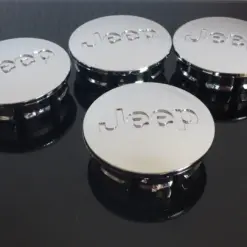4x 50/56mm JEEP CHROM Felgendeckel Nabenkappen Rad Felgenkappen Nabendeckel Kappe