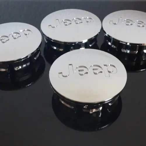 4x 50/56mm JEEP CHROM Felgendeckel Nabenkappen Rad Felgenkappen Nabendeckel Kappe