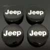 4x 50/56mm JEEP schwarz glänzend Felgendeckel Nabenkappen Rad Felgenkappen Nabendeckel Kappe