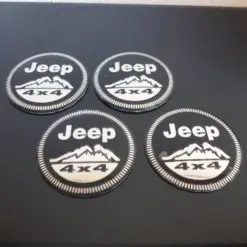 4x 56mm ALU für JEEP Felgendeckel Nabenkappen Rad Felgenkappen Nabendeckel Kappe