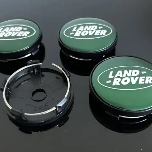 Alternative view of 4x 60/56mm für Range Land Rover GRÜN silber Felgendeckel Nabenkappen Radkappe Felgenkappen Nabendeckel Kappe