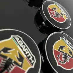 4x ABARTH original 60mm Radkappe Raddeckel Felgenabdeckung – Bild 3