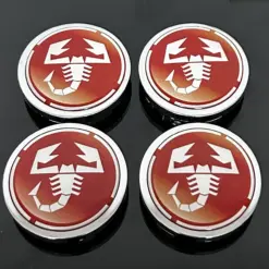4x für ABARTH 56mm Radkappe CHROM Raddeckel Felgenabdeckung Kappen Nabenabdeckung für Alufelgen
