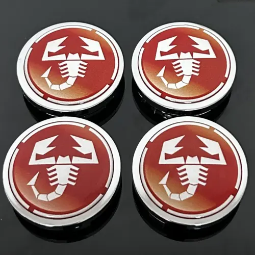 4x für ABARTH 56mm Radkappe CHROM Raddeckel Felgenabdeckung Kappen Nabenabdeckung für Alufelgen