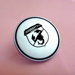 Alternative view of 4x für ABARTH Teppich Verkleidung Sitz Emblem 4cm Alu gebürstet matt massiv Logo Schild