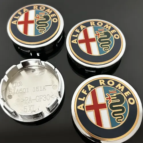 Alternative view of 4x für ALFA ROMEO Edition 54mm Radkappe Raddeckel Felgenabdeckung Kappen Nabenabdeckung für Alufelgen