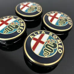 Alternative view of 4x für ALFA ROMEO Edition 60mm Radkappe Raddeckel Felgenabdeckung Kappen Nabenabdeckung für Alufelgen