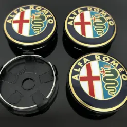 4x für ALFA ROMEO Edition 60mm Radkappe Raddeckel Felgenabdeckung Kappen Nabenabdeckung für Alufelgen – Bild 4