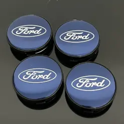 4x für FORD 60/55mm NEW BLUE Radkappe BLAU Raddeckel Felgenabdeckung Kappen Nabenabdeckung für Alufelgen H95SX