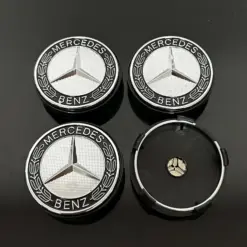 4x für Mercedes 56mm Radkappe Raddeckel Felgenabdeckung Kappen Nabenabdeckung für Alufelgen – Bild 3