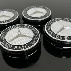 4x für Mercedes 56mm Radkappe Raddeckel Felgenabdeckung Kappen Nabenabdeckung für Alufelgen – Bild 4