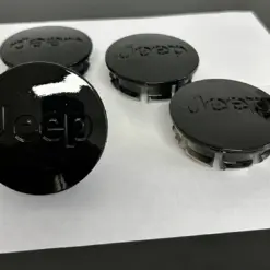4x48mm innen JEEP SCHWARZ glänzend Felgendeckel Nabenkappen Rad Felgenkappen Nabendeckel Kappe – Bild 4