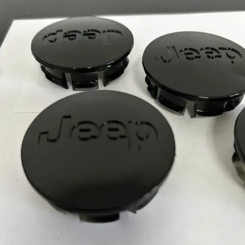 4x48mm innen JEEP SCHWARZ glänzend Felgendeckel Nabenkappen Rad Felgenkappen Nabendeckel Kappe