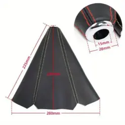ABARTH 500 FIAT Schaltbalg schwarz mit ROT Staubschutz Schalthebel Gangschaltung Manschette – Bild 4