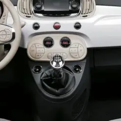 ABARTH 500 FIAT Schaltbalg schwarz mit ROT Staubschutz Schalthebel Gangschaltung Manschette – Bild 5