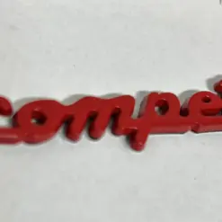Abarth COMPETIZIONE Tributo in ROT ORIGINAL Emblem NEU Logo Schriftzug Aufkleber – Bild 3