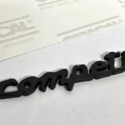 Abarth COMPETIZIONE Tributo in schwarz ORIGINAL Emblem NEU Logo Schriftzug Aufkleber – Bild 4