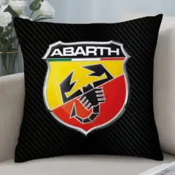ABARTH Kissenbezug 30cm x 30cm mit Logo Emblem schwarz Auto Kissen