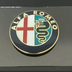 Alfa Romeo Rarität GLASSCHILD Aufsteller Logo Schild Emblem Schriftzug Plakette – Bild 4
