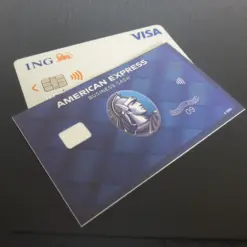 American Express BLUE CARD plus-Aufkleber für Kreditkarten Karten Amex