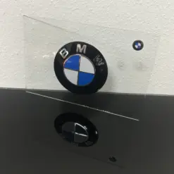 BMW Rarität GLASSCHILD Aufsteller Logo Schild Emblem Schriftzug Plakette – Bild 5