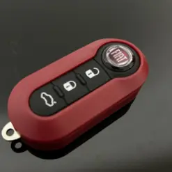 FIAT 500 Funkschlüssel LOGO Autoschlüssel ROT Fahrzeugschlüssel Schlüssel Fernbedienung – Bild 2