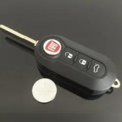 1x FIAT 500 Funkschlüssel LOGO Batterie Autoschlüssel Fahrzeugschlüssel Schlüssel Fernbedienung Schlüsselgehäuse