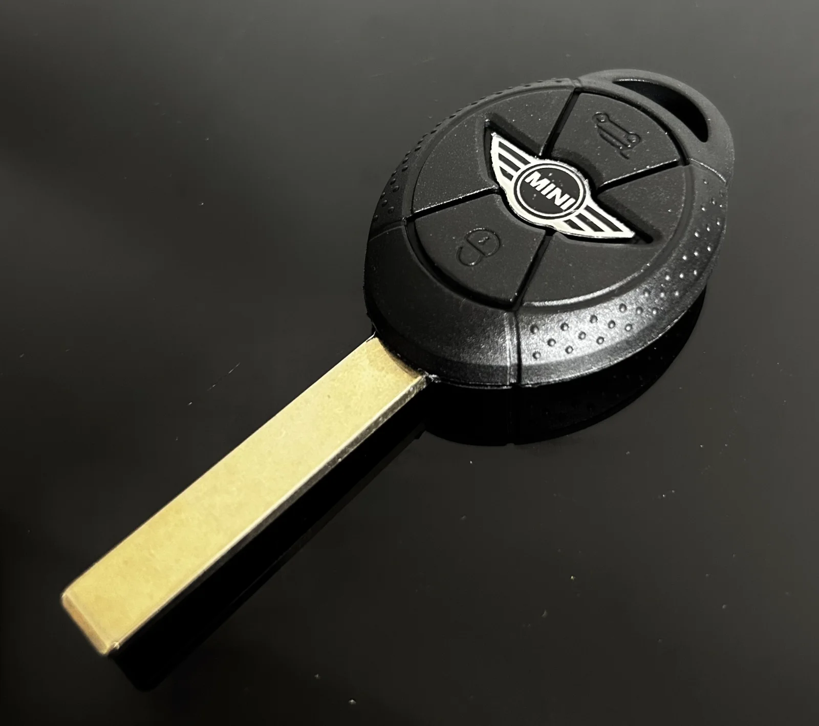 für einen MINI 3 Tasten Schlüsselgehäuse + Emblem Copper Schlüssel Rohling Ersatzschlüssel für Mini Cooper 2005–2007 – Bild 5