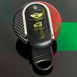 für MINI Schlüssel Anhänger Schutzring Copper CARBON/ROT Schlüsselkappe Schlüsselschutz F56 F55 F54 F60 Cabrio F57 – Bild 5