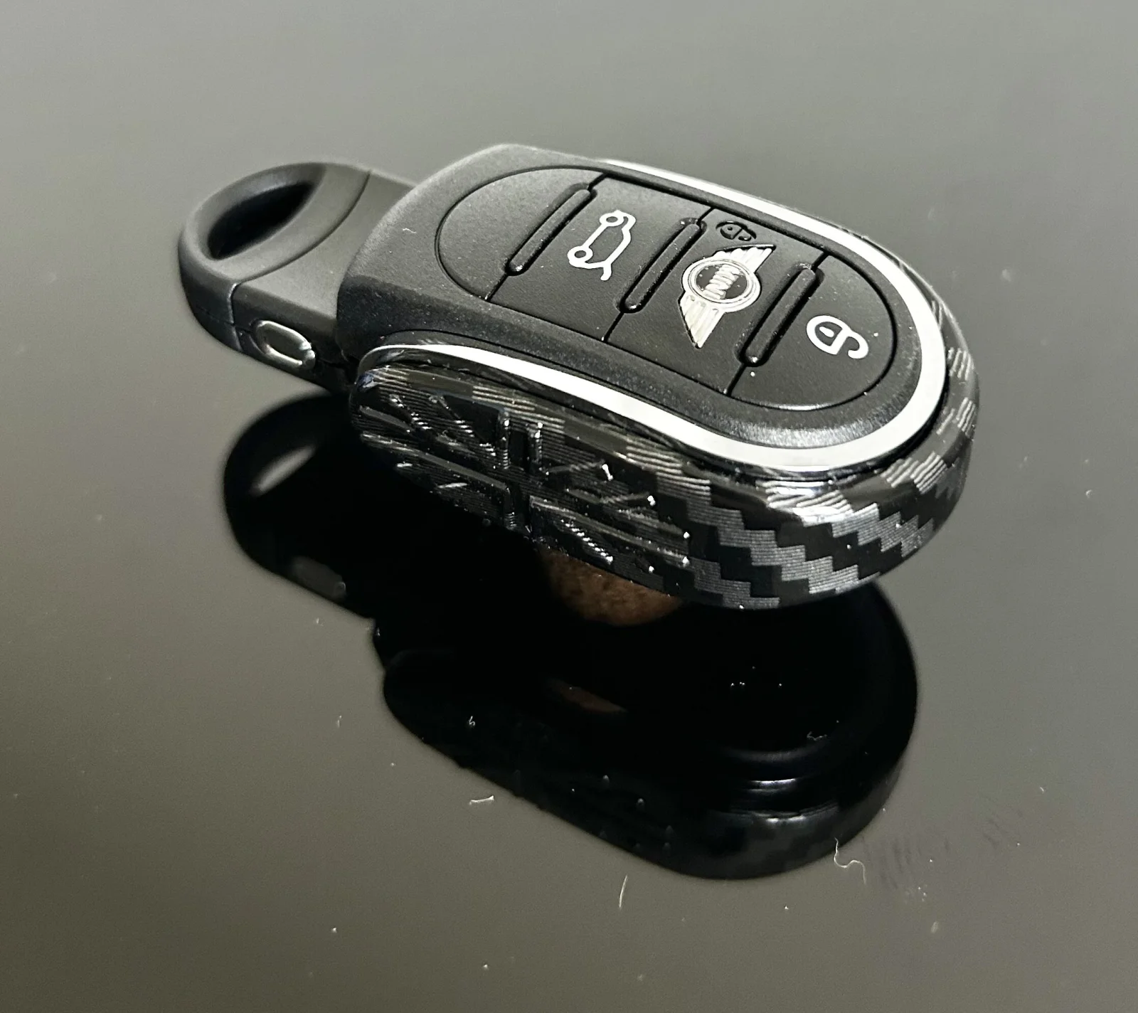 für MINI Schlüssel Anhänger Schutzring Copper CARBON Schlüsselkappe Schlüsselschutz F56 F55 F54 F60 Cabrio F57 weiter Modelle – Bild 5